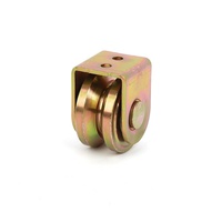 Roulettes en nylon et acier pour rails, accessoires en forme de V et de U, rouleaux pour portes coulissantes, roues de 4 mm d'épaisseur, vente en gros