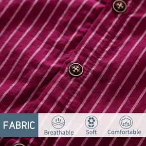 Newborn Baby Boy Striped Thin <b>Short</b>-sleeved Summer Jumpsuit Wholesale - Product Image 5