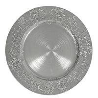 Assiette de Présentation Dorée en Plastique PP/PS de Luxe, Durable, Motif Personnalisé, en Stock pour Hôtels, Mariages, Fêtes - Vaisselle Fujian