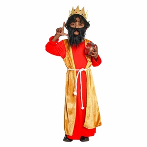 Disfraz de Rey Medieval de Cara Amarilla para Niños, Fibra Sintética, Festival de Jardín de Infancia, Actuación en Escenario, Disfraz de Cuento de Hadas - Product Image 3