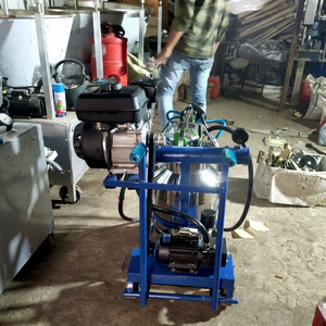 Machine à traire portable en acier inoxydable avec pompe à vide pour vaches laitières, équipement de traite pour usage agricole et commercial - Product Image 1