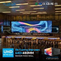 Affichage LED couleur intérieur P1.2 P2 P2.5 avec gestion de contenu à distance, installation fixe 4K couleur pour station de métro