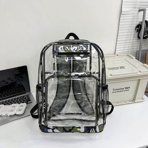 Sac à dos transparent en PVC grande capacité pour hommes et femmes, idéal pour les lycéens, les collégiens et les étudiants pour les examens d'entrée à l'université - Product Image 4