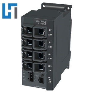 สวิตช์ SCALANCE X108PoE รุ่นใหม่แบบไม่ต้องจัดการ 6GK5108-0PA00-2AA3 ตัวควบคุมการเขียนโปรแกรม PLC 6GK51080PA002AA3 มีสินค้าในสต็อก - Product Image 1