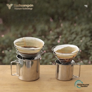 Stainless Steel <b>Coffee</b> Drip Rack Portable Folding <b>Filter</b> Cup for Outdoor Camping Modern Design - Product Image 5