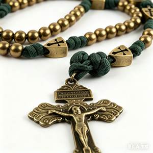 <span class=keywords><strong>Rosario</strong></span> <span class=keywords><strong>de</strong></span> combate <span class=keywords><strong>para</strong></span> <span class=keywords><strong>hombre</strong></span>, bronce antiguo, 550 Paracord, collar católico, colgante <span class=keywords><strong>de</strong></span> cruz <span class=keywords><strong>de</strong></span> Jesús, joyería religiosa <span class=keywords><strong>para</strong></span> oración, venta al por mayor - Product Image 6