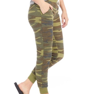 Custom Camouflage Mid Weight 100% <b>Polyester</b> Fleece Breathable Heat-Transfer Printed Elastic Bottom Trousers Unisex <b>Joggers</b> - Product Image 1
