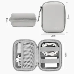 Mini portátil Hard Shell Digital Gadgets Bolsa de almacenamiento Cuero artificial Auricular Cargador Estuche Cable DE DATOS U Disco Organizador - Product Image 5