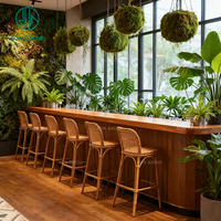 Modernes Hochwertiges Maßgefertigtes Umweltfreundliches Pflegeleichtes Blumenförmiges Holz-Samt-Sofa Halbkreisförmig für Café Restaurant