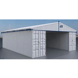 Large Warehouse Storage <b>Tent</b> Waterproof Strong Structure Outdoor Industrial Container Shelter Color steel tile container roof - Product Image 5
