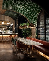 Meubles de café de luxe modernes de style occidental, mobilier d'hôtellerie, banc en marbre, canapé, banquette, table, ensemble de chaises pour hôtel et restaurant