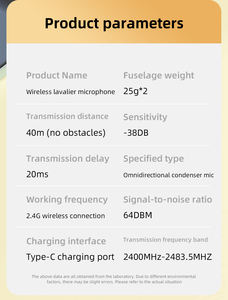 Nuevo Micrófono Lavalier Inalámbrico de Doble Interfaz S53-2 con Reducción de Ruido para Grabación de Video en Smartphones, Gran Venta - Product Image 5