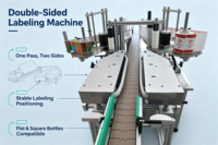 Machine d'étiquetage automatique pour bouteilles rondes et carrées 0-50 ° Adaptation à la température ambiante