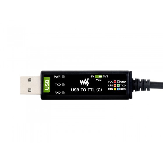 Industrial USB TO TTL (C) 6pin Serial Cable, Original FT232RNL Chip, Multi Protection Circuits, Multi Systems Support