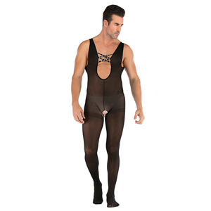 Bas de corps sans entrejambe en soie Unsex pour homme sexy - Product Image 1