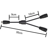 Système Audio de haut-parleur, 0.3m, MIDI Din, 8 broches mâle à 2 femelles, système de contrôle de Signal, Microphone, câble de séparation, usine