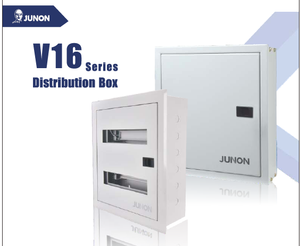 Boîte de distribution métallique personnalisée JUNON série V16 simple/double/triple/quadruple/cinque <span class=keywords><strong>rangées</strong></span> 1*13(1-18) positions IP30 230V/400V - Product Image 1