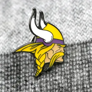 Minnesota <span class=keywords><strong>Vikings</strong></span> Badge numérique imprimé métal broche broche sport thème bijoux pour pour épinglette fabricant NFLTeams Logo Offre Spéciale - Product Image 1