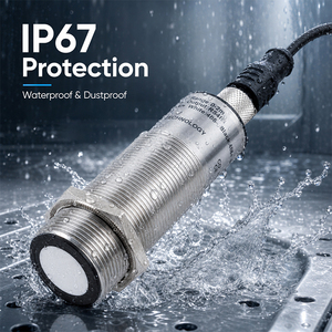 เซ็นเซอร์วัดระดับอัลตราโซนิกแบบฮอลลี่เคลล์ ชุบทองแดงนิกเกิล รองรับ Rs485 Modbus Rtu สำหรับโยเกิร์ต ราคาประหยัด - Product Image 1