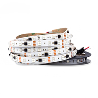 Bandes LED numériques adressables DC12V/24V TM1935 16703 en cuivre, contrôle par application, 30/60/72/96 LED/m, circuit de contrôle intégré à l'extérieur