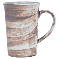 Mug à café en céramique artisanal vintage personnalisé, grande capacité, tasse à eau rétro en grès, mug en poterie esthétique pour le bureau et la maison