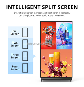 65 Zoll 4K Ultra Slim Full LCD Hochhelligkeits-<span class=keywords><strong>Android</strong></span>-Werbedisplay OEM SDK Wegweiser Freistehender Indoor Digital-Bildschirm - Product Image 5