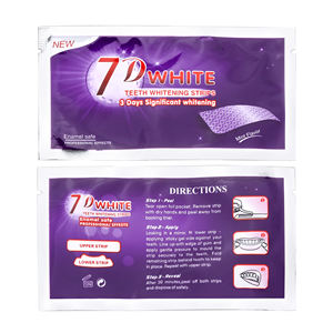 7D фиолетовые наклейки для отбеливания зубов виниры без перекиси CP PAP Индивидуальные желтые полоски для удаления зубов - Product Image 3