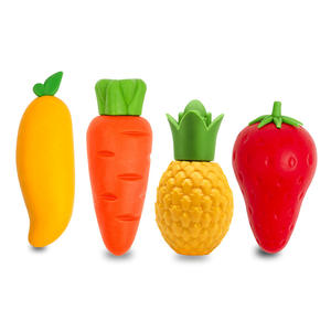 어린이 학용품을위한 도매 큰 덩어리 분리 가능한 만화 과일 귀여운 지우개 - Product Image 1