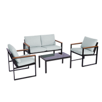 Chaise longue d'extérieur moderne, protection solaire, structure en alliage d'aluminium, coussin imperméable pour cour, terrasse, jardin