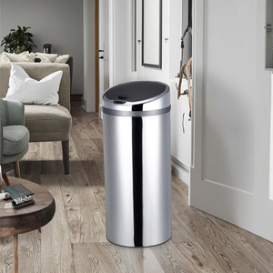 Thông Minh Thùng Rác Có Thể Chất Thải Bin Thép Không Gỉ Tự Động Cảm Biến Chuyển Động Hồng Ngoại Thùng Rác Chrome Mạ - Product Image 6