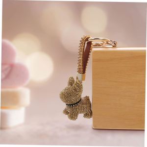 Porte-clés en strass mignon et brillant, ornement à suspendre pour sac à dos, pour les amoureux des chiens, design enfantin, petit cadeau, décoration de porte-clés de voiture - Product Image 3