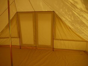 <span class=keywords><strong>Tente</strong></span> familiale de luxe imperméable en toile de coton pour le camping 4M 5M Grande <span class=keywords><strong>tente</strong></span> Touareg en toile pour le glamping - Product Image 6