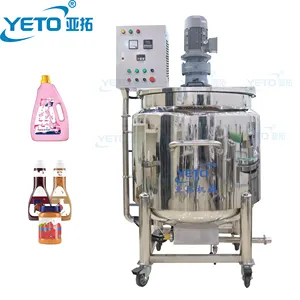 YETO 300L 500L 1000L Semi Automatic Blending Machine Sauce Mixer Machine Cosmetics Mixer Juice Blender Lotion Hand Soap