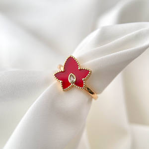 แหวนทองแดงชุบทอง18K แหวนแฟชั่นอินเทรนด์ - Product Image 4