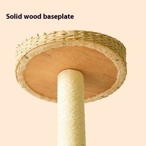 Bingkai panjat kucing vertikal kustom Modern grosir papan cakar <span class=keywords><strong>Sisal</strong></span> anak kucing terintegrasi tiang garuk kucing tahan aus - Product Image 2