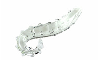 Nouveau Dildo en Verre Rose et Transparent en Forme de Hippocampe