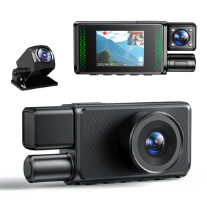 Telecamera DVR per Auto a 3 Canali con Registrazione in Loop - 720P, Schermo IPS da 2 Pollici, Registratore di Guida - Product Image 1