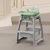 Chaise haute en plastique pour bébé, siège de table à manger domestique, usage polyvalent pour restaurant, hôtel, usage commercial, 6 mois+, vente en gros