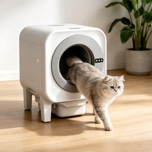 Bac à litière autonettoyant en gros pour chat avec désodorisant intégré et conception anti-éclaboussures - Product Image 1