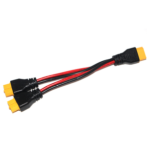 Xt60 song song Y Splitter pin nối 12AWG đóng hộp cáp đồng mở rộng kép nam 2 nữ RC ô tô Lipo điện <span class=keywords><strong>PC</strong></span> - Product Image 3