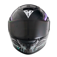 Casque de moto exclusif transfrontalier à double visière relevable certifié DOT toutes saisons