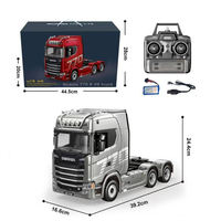 Huina 1501 1:18 échelle Scania 770S V8 sous licence électrique RC remorque camion LED lumières son 2.4GHz proportionnel télécommande voiture