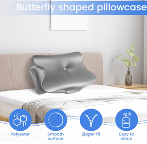 Housse de coussin contour lavable amovible en forme de <span class=keywords><strong>papillon</strong></span> <span class=keywords><strong>taie</strong></span> <span class=keywords><strong>d</strong></span>'<span class=keywords><strong>oreiller</strong></span> en satin de soie de lit personnalisé avec fermeture éclair - Product Image 2