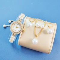 Ensemble de montres pour femme, nouvelle arrivée, très vendu, avec bracelet en perles, coffret cadeau CD250