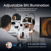 Lampe à fente numérique Aist Optics LS-5DX |   Imagerie haute résolution avec séparateur de faisceau pour l'œil