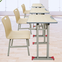Ensemble de bureau et chaise d'école en bois pour une personne, couleur personnalisée, design moderne, pour l'étude et la gym des enfants