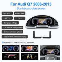 Nouveau lecteur multimédia LCD 12,3 pouces pour tableau de bord Audi Q7 2006-2015 avec CarPlay, mise à niveau du compteur de vitesse, OS Linux, rétrofit