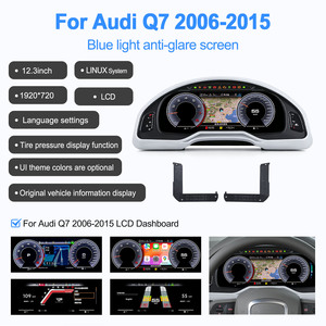 สำหรับจอ LCD ขนาด 12.3 นิ้ว แผงหน้าปัดมัลติมีเดียเพลเยอร์สำหรับ Audi Q7 ปี 2006-2015 รองรับ CarPlay อัพเกรดมาตรวัดความเร็ว ระบบ Linux - Product Image 2