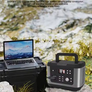 Station d'énergie solaire portable <span class=keywords><strong>Shingel</strong></span> 500W, batterie lithium-ion MPPT, utilisation en extérieur, onde sinusoïdale pure, haute puissance, énergie d'urgence - Product Image 6