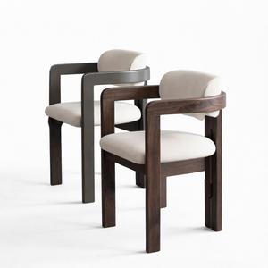 Poltrona Lounge <span class=keywords><strong>in</strong></span> <span class=keywords><strong>Legno</strong></span> di Noce Stile Mid-Century Moderno <span class=keywords><strong>con</strong></span> Cuscino <span class=keywords><strong>in</strong></span> Bouclé Crema, Sedia da Pranzo, Fornitura all'Ingrosso Diretta dalla Fabbrica - Product Image 5